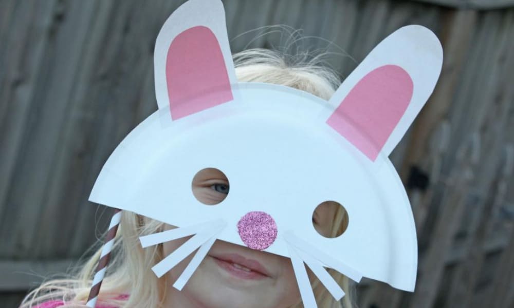 BUNNY PAPER PLATE MASK