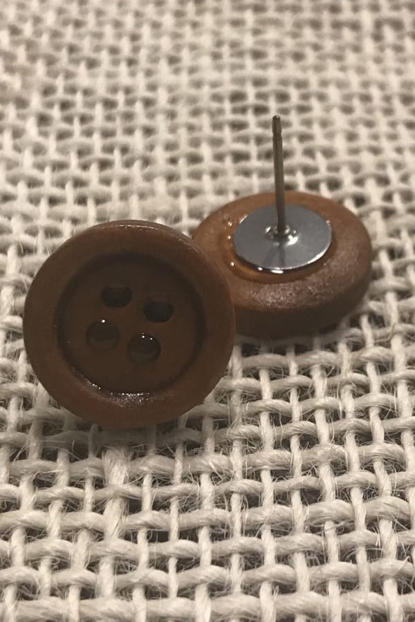 Big wooden buttons