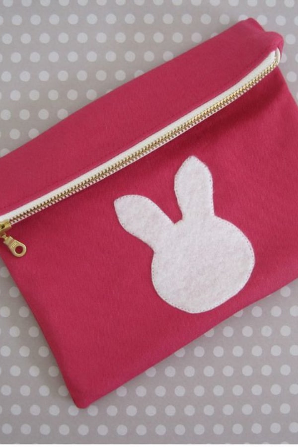 Bunny Foldover Clutch Sewing Tutorial