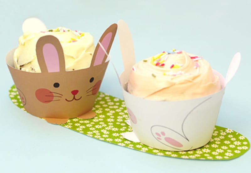 Bunny muffins and cupcake wrapper 1