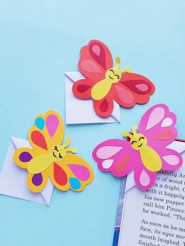 Butterfly-shaped ‘Read Me’ bookmark