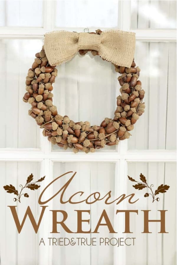 Fall Wreaths with Acorns
