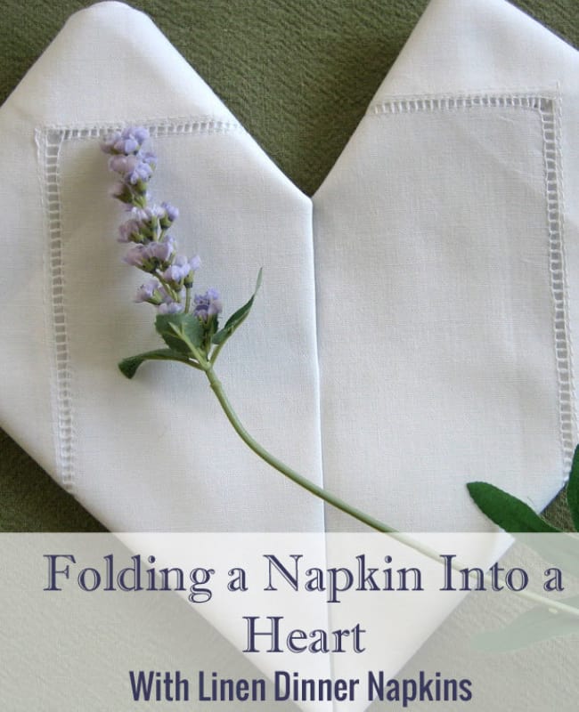 Folding a Napkin Into a Heart