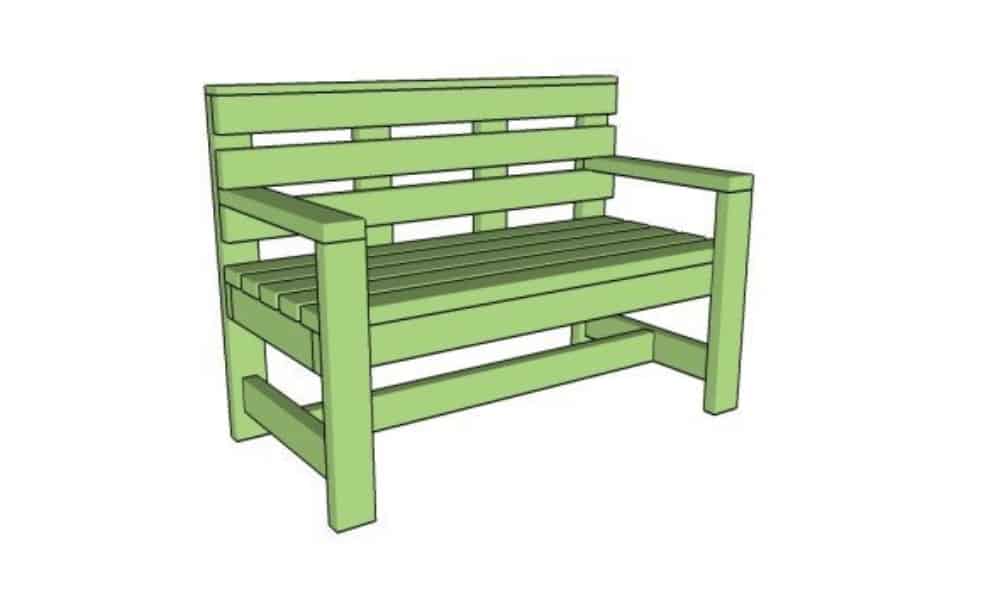 Free outdoor bench plans