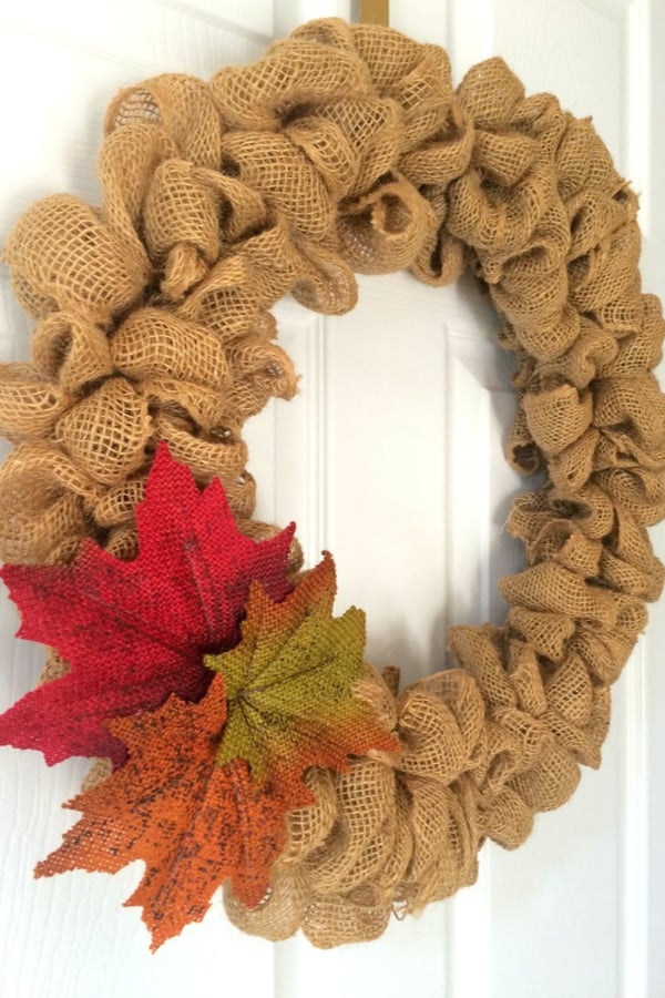 HOW TO MAKE A FALL BURLAP BUBBLE WREATH