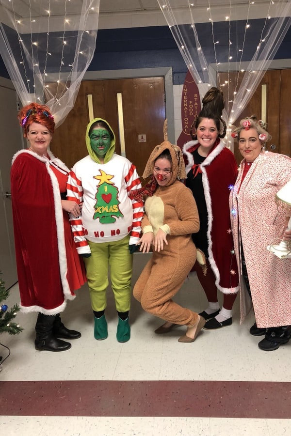 Holiday movie costume party