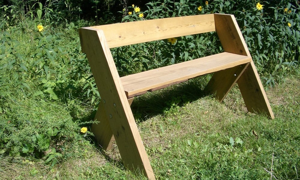 One slat bench