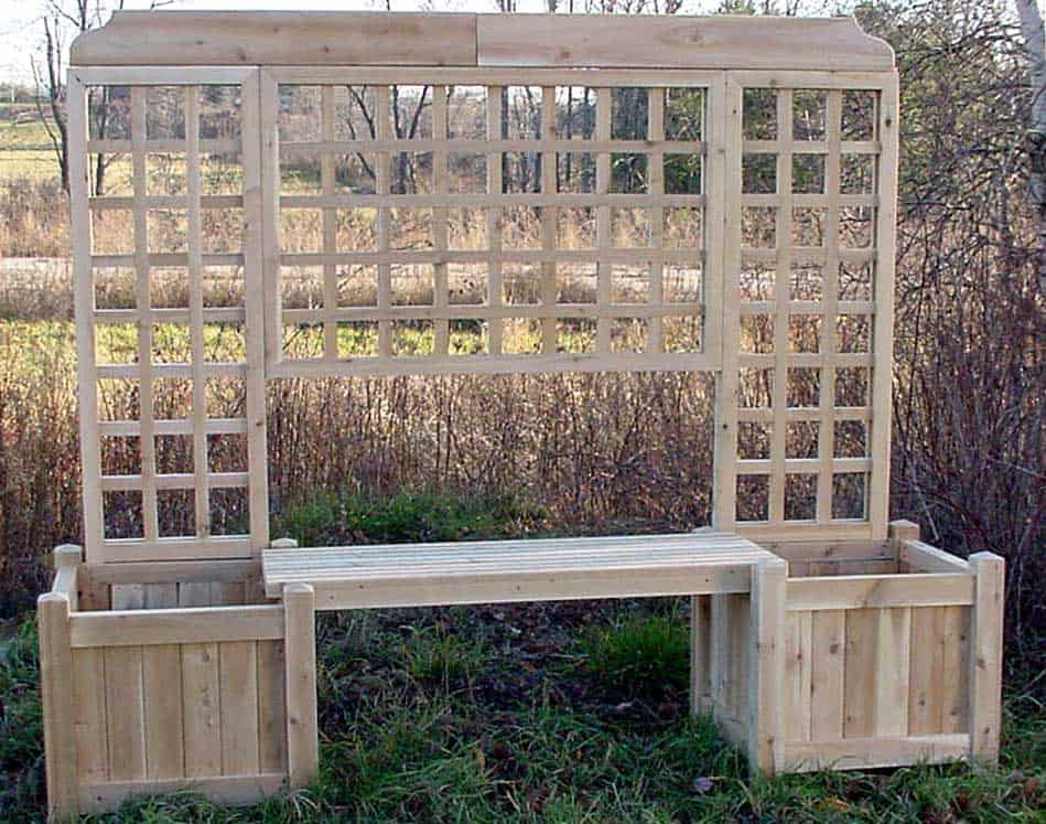 Planter Bench w Lattice