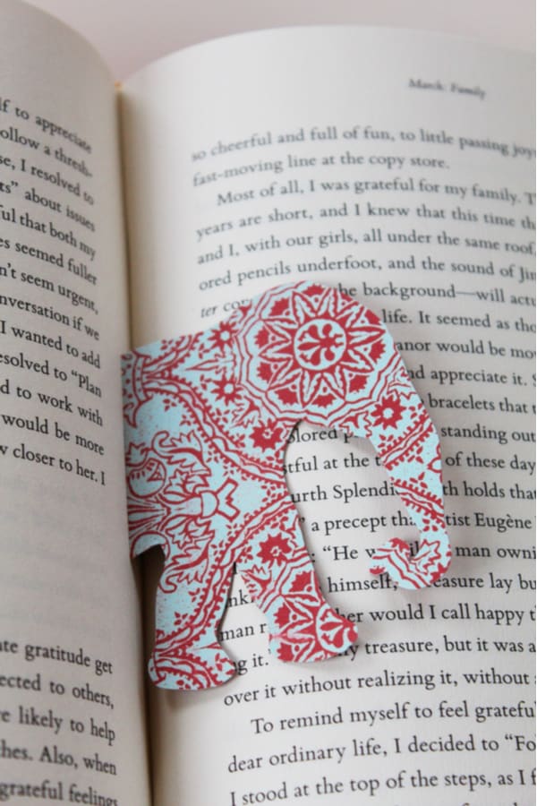 Wild animal bookmark