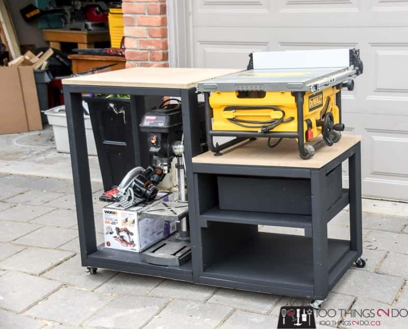 Small DIY Table Saw Stand