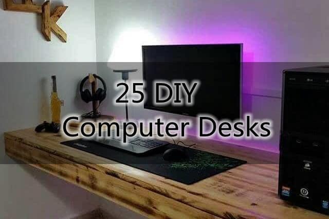 25 Brilliant And Easy To Build Diy Computer Desks - Diy Computer Table Designs