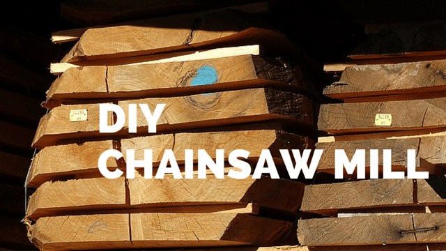 Homemade Chainsaw Mill for Small Cuts