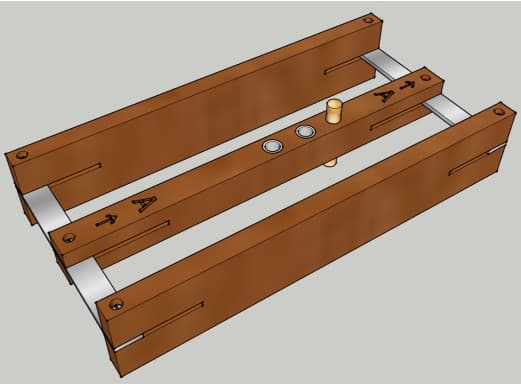 Self-Centring DIY Dowel Jig