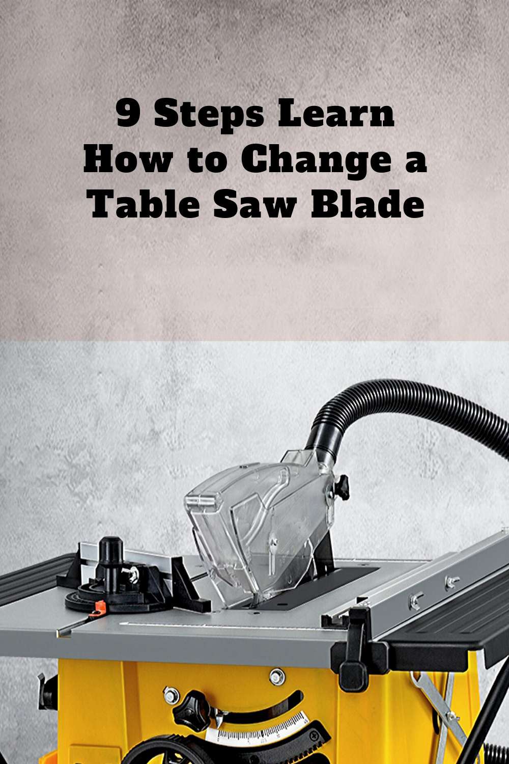 How to Change a Table Saw Blade