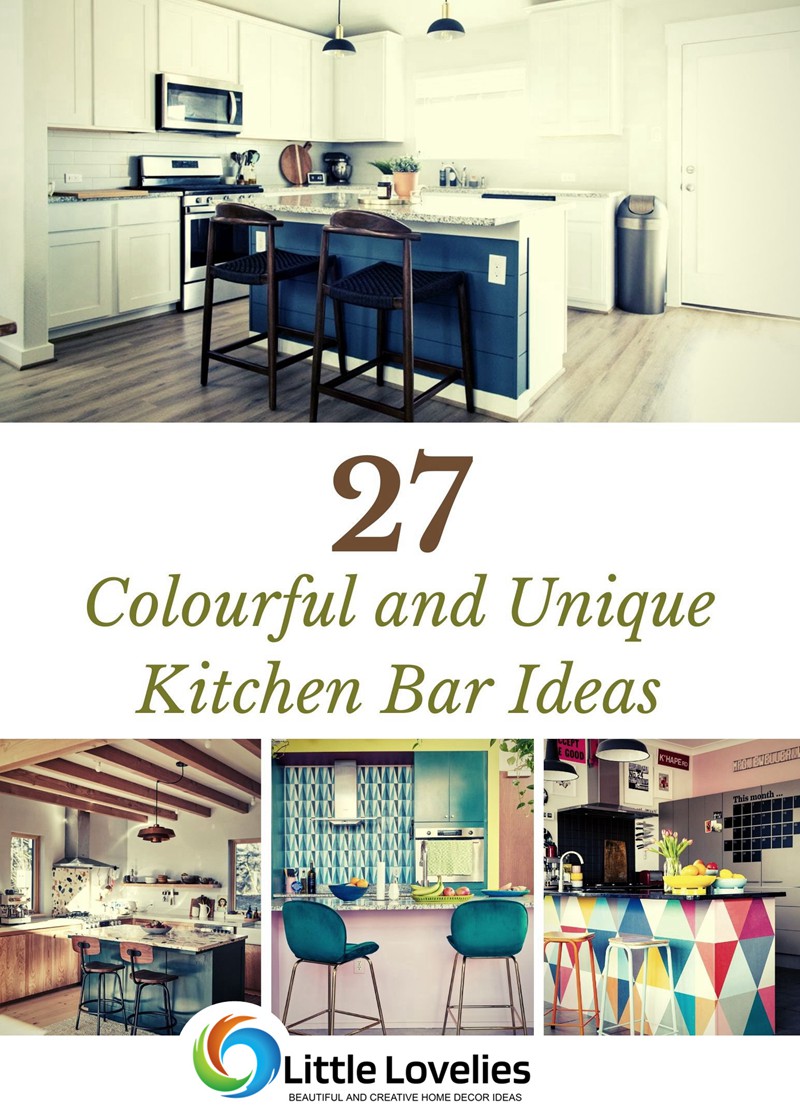 27 Colourful and Unique Kitchen Bar