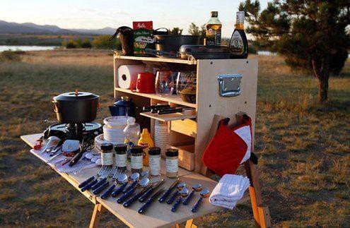 1. DIY Portable Camp Kitchen