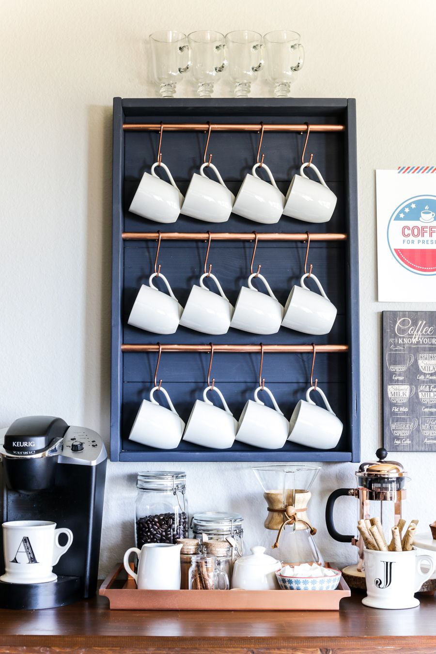 14. SPACE SAVING COFFEE BAR