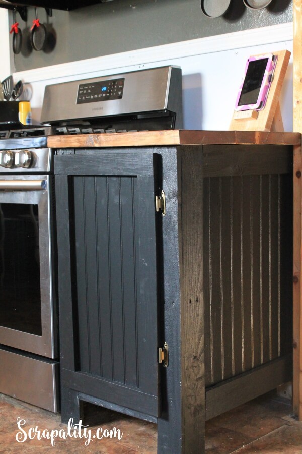 17. Black DIY Cabinet Door Makeover