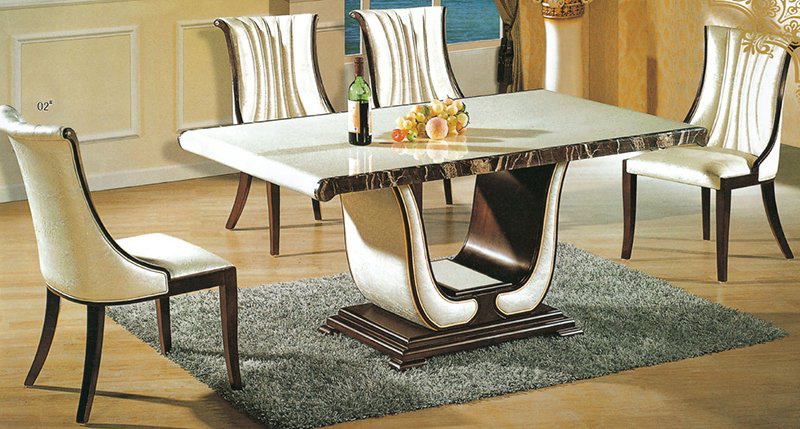 29. LUXURIOUS MADE OF MARBLE DINING TABLE