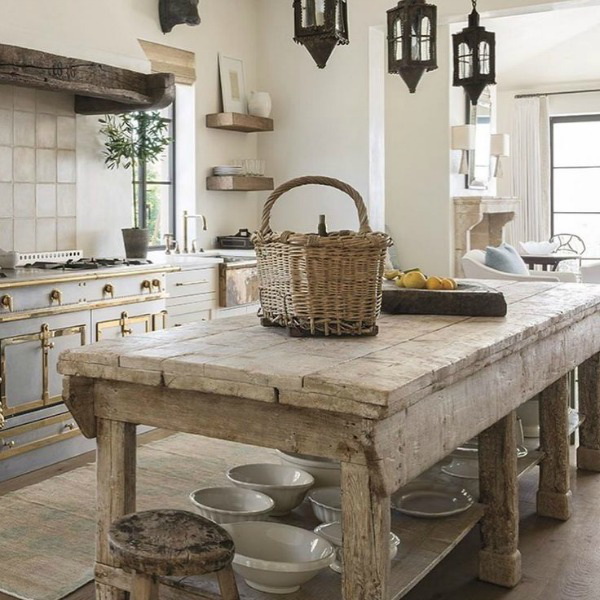 29 Rustic Kitchen Island Ideas To Make, Rustic Kitchen Island Table