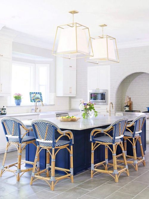 BLUE KITCHEN ISLAND IDEAS