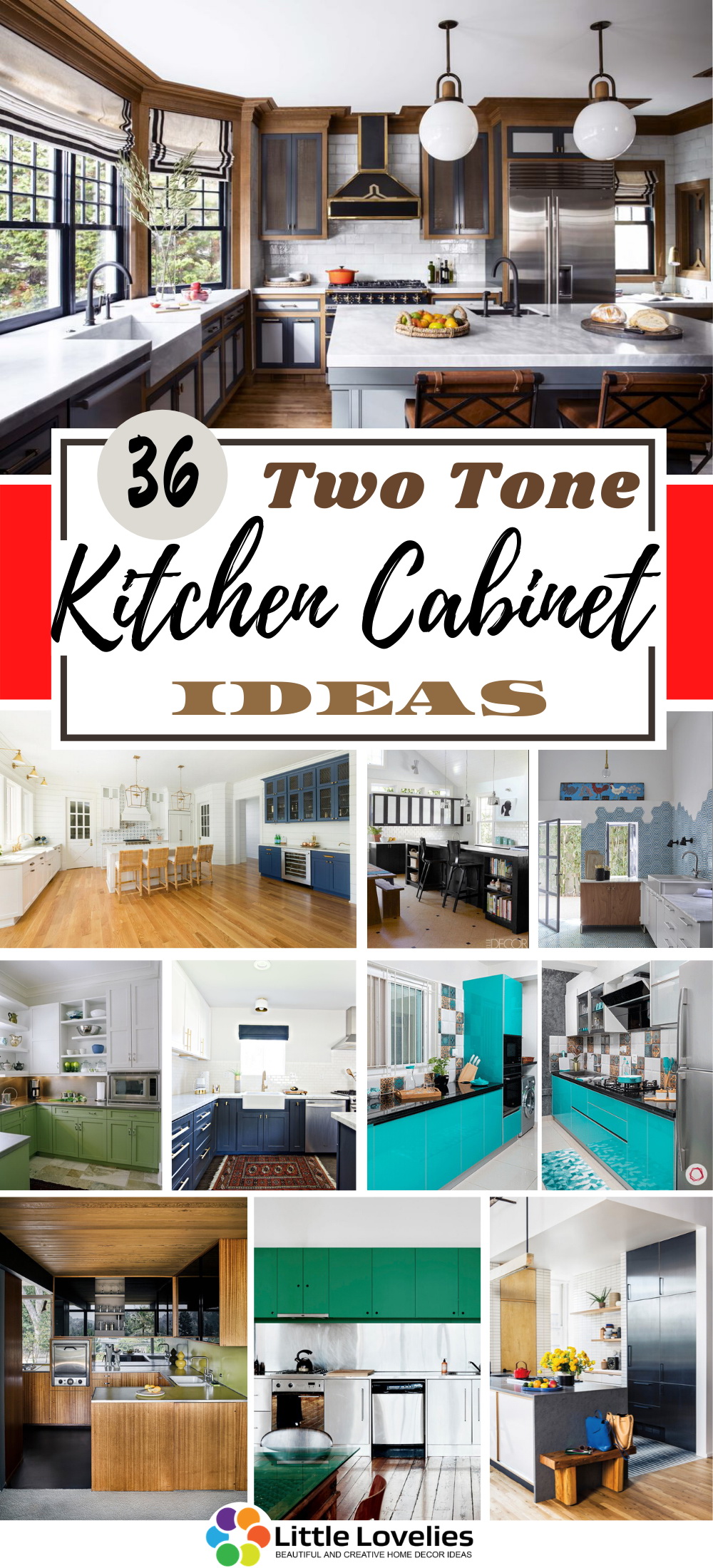 18 Fabulous Two Tone Kitchen Cabinet Ideas To Bring Colour In Your ...