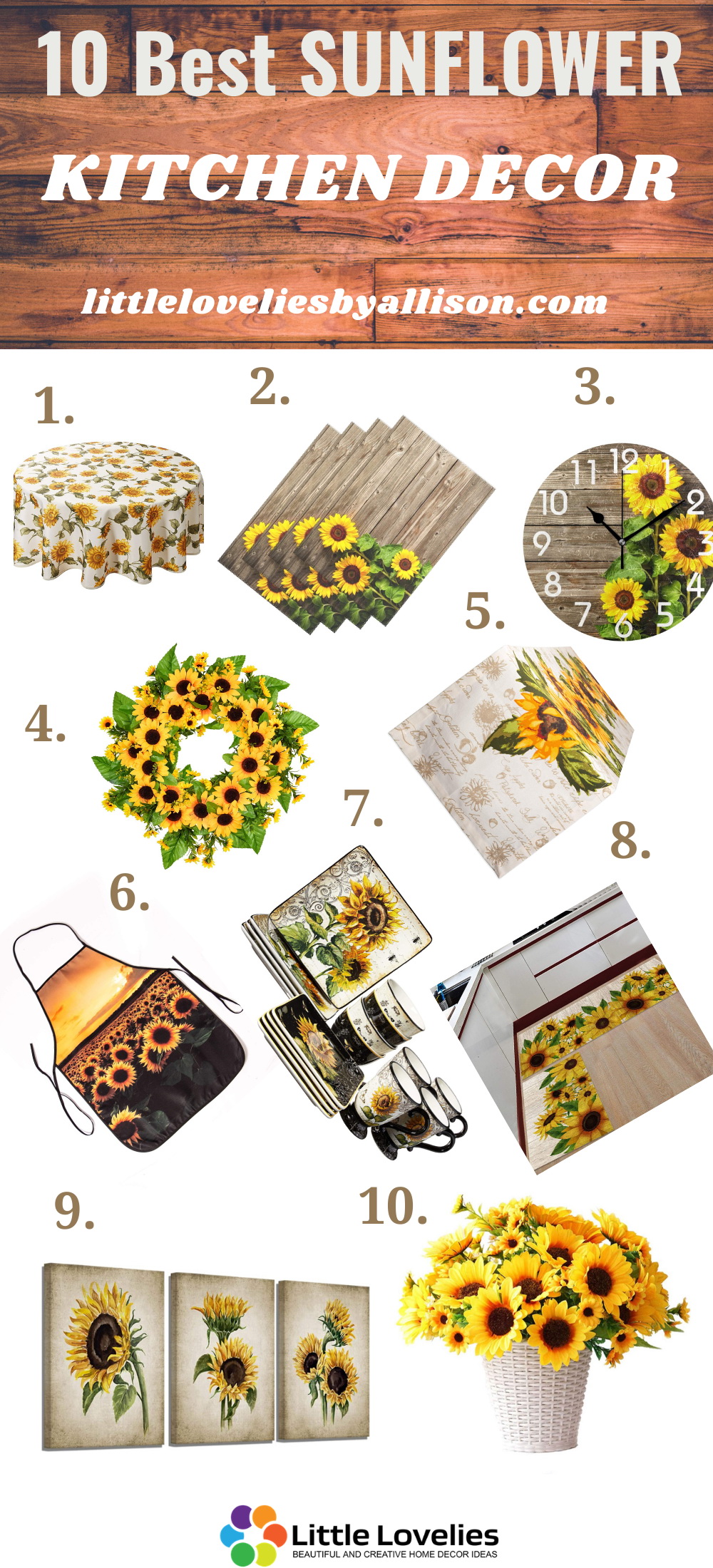 best SUNFLOWER KITCHEN DECOR IDEAS