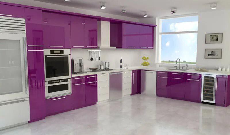 1. Cabinets in Purple