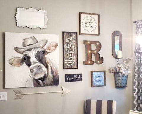 1. Cow Kitchen Wall Art