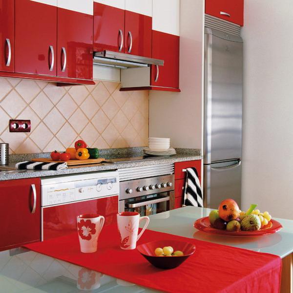 1. Decoración de cocina roja