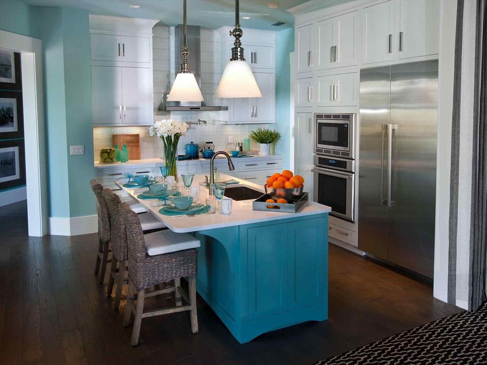 1. Teal Kitchen Decor