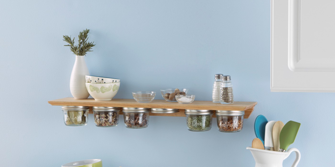 10. DIY Kitchen Spice Rack