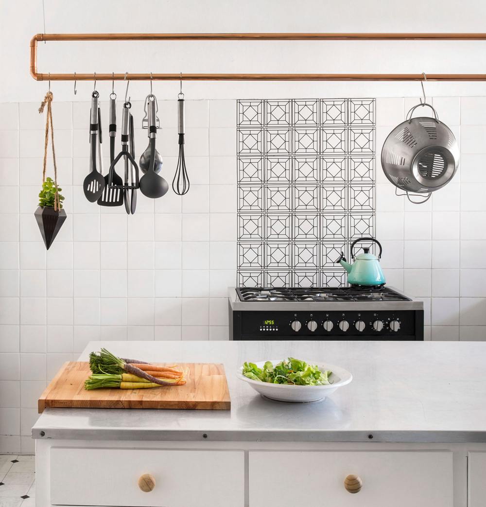 11. DIY Copper Piping Pot Rack