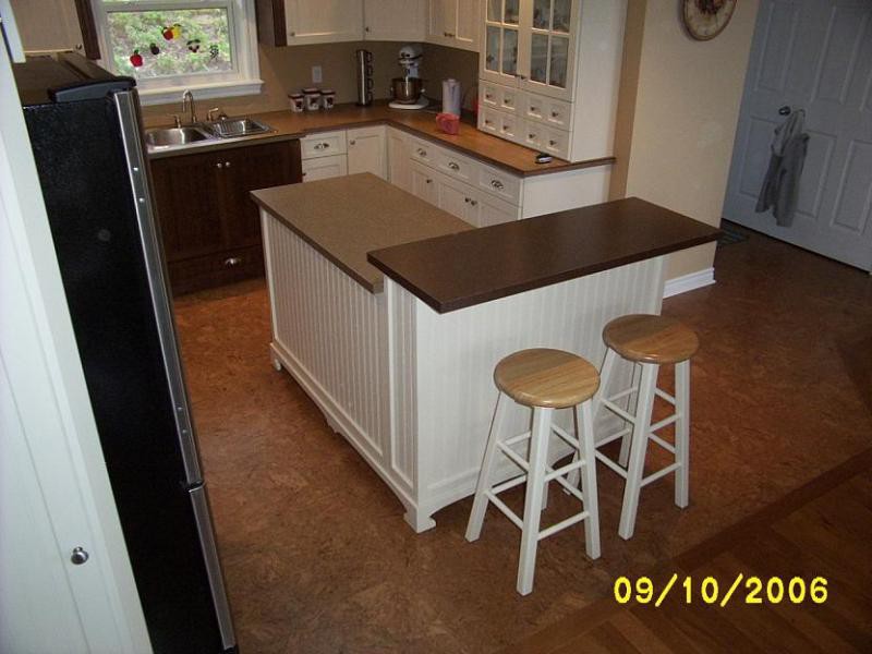12. L-Shaped Kitchen Island DIY