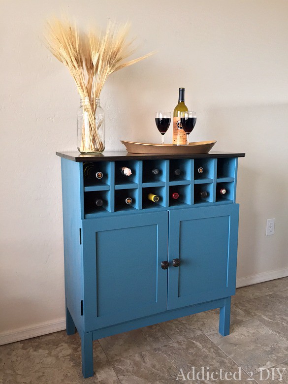 12. Transform Cabinet Into Mini-Bar