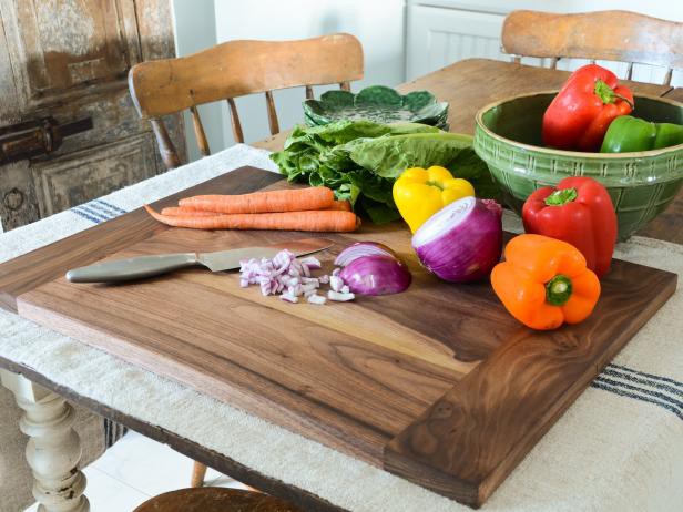 13. Modern Kitchen Wood Cutting Board DIY