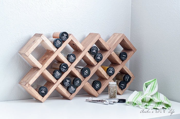 15. DIY Fancy Spice Rack