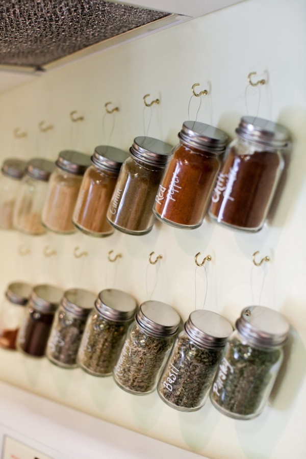 17. DIY Spice Jar Storage