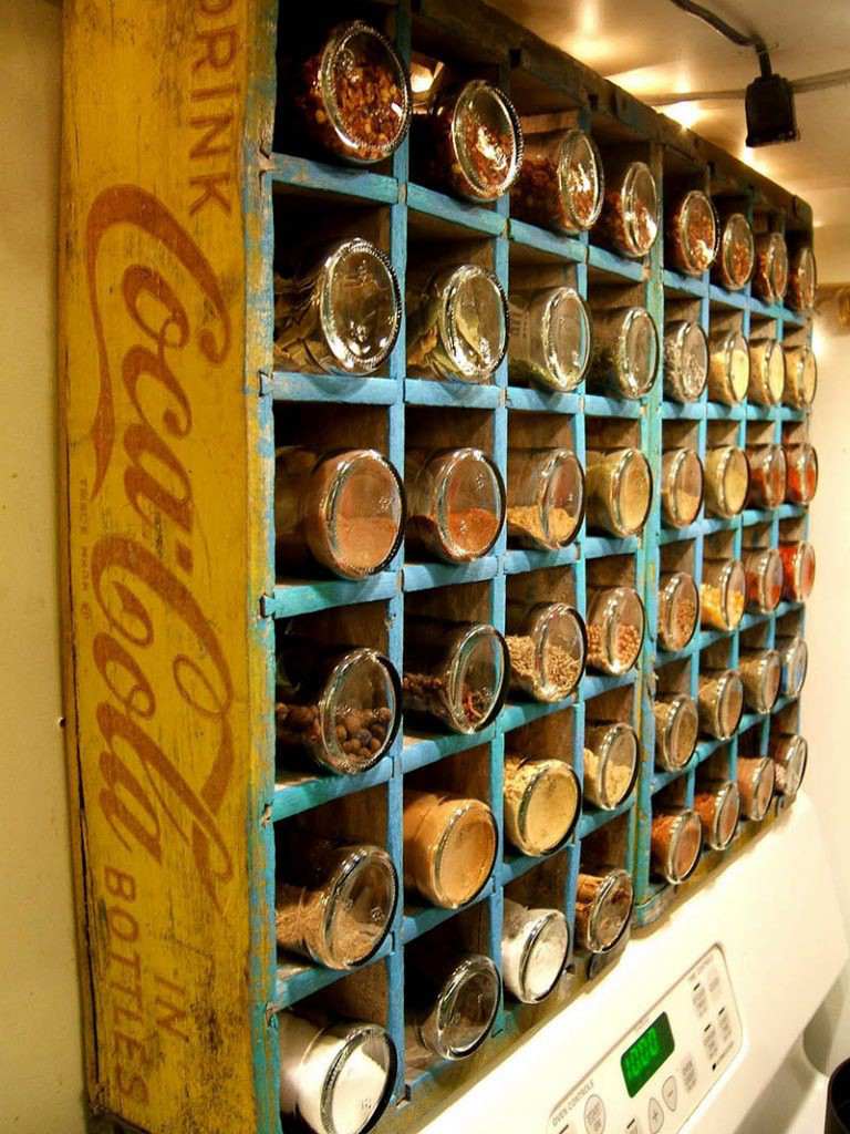 18. Coke Bottle Spice Rack