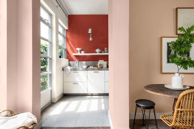 19. Barn Red Kitchen Wall