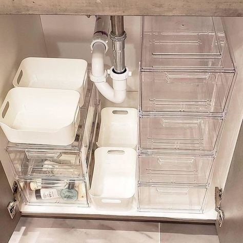 19. Clear Stackable Drawer