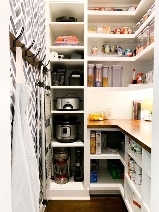 19. Small Kitchen Appliance Storage Shelf