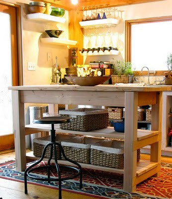 2. Ana White’s Kitchen Island