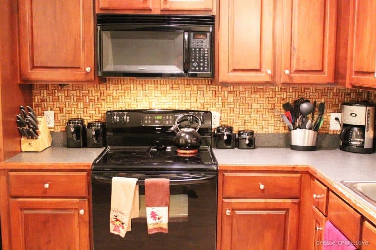 2. DIY Wine Cork Backsplash