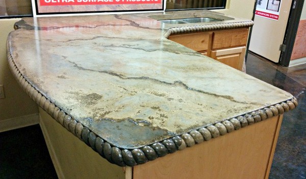 20. DIY Concrete Kitchen Countertop