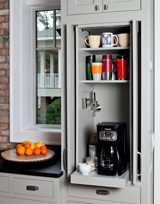 20. Dedicated Pull Out Storage For Coffee Make