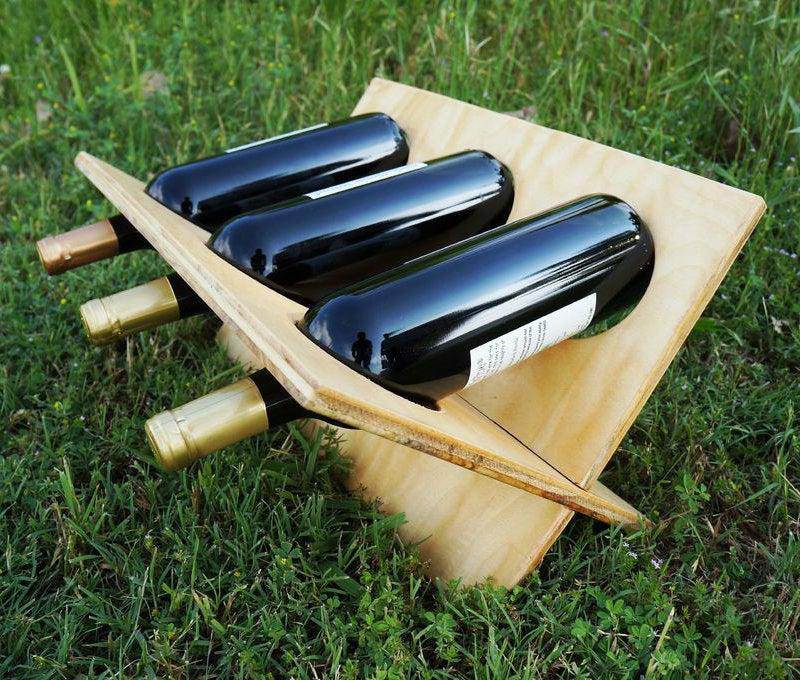 20. Outdoor Wine Rack DIY