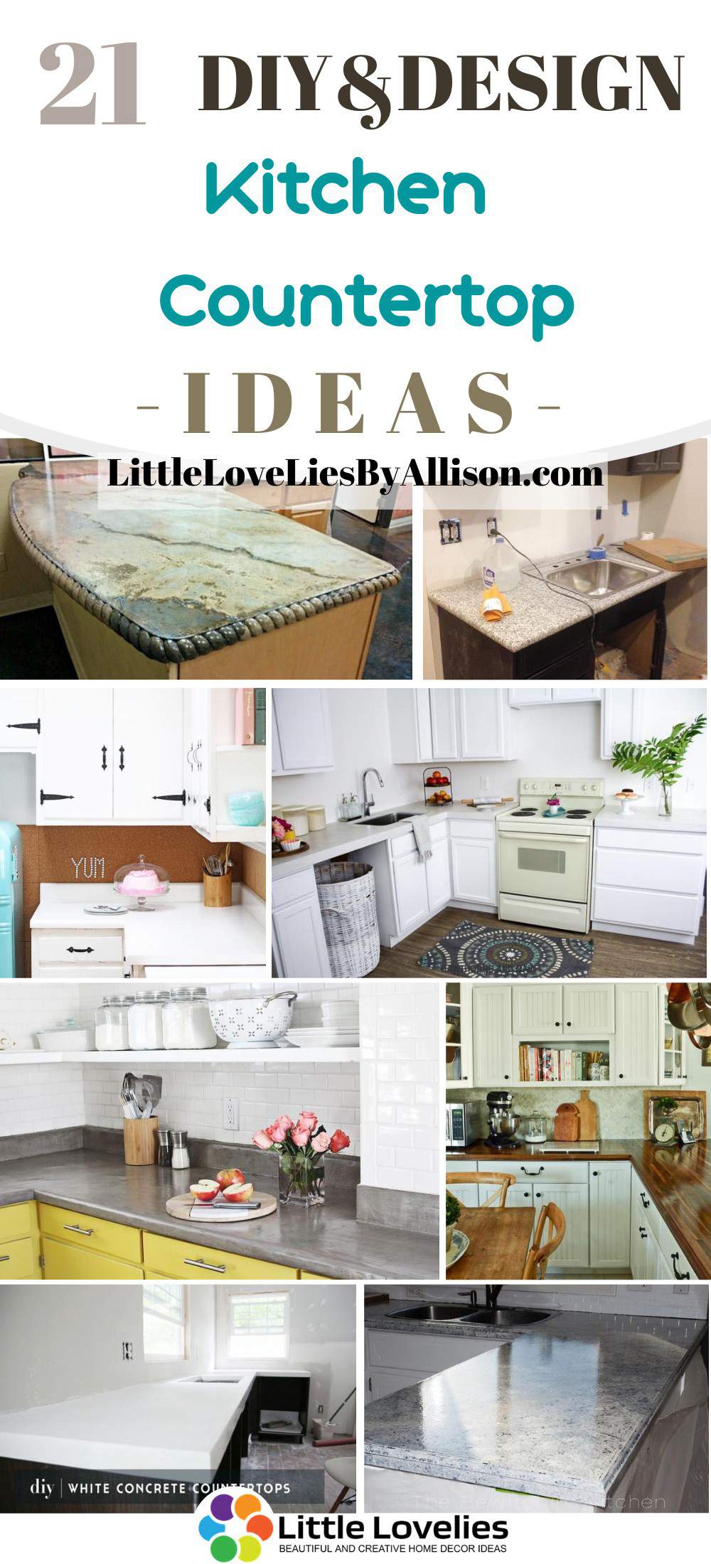 21 Diy Kitchen Countertop Ideas You Can Make For Your Kitchen