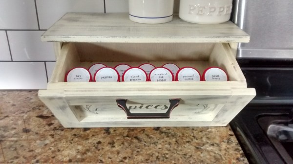 21. DIY Countertop Spice Storage Bin