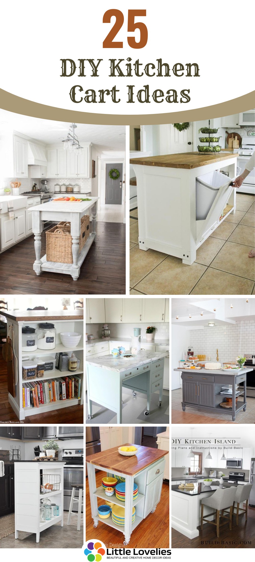 25 DIY Kitchen Cart Ideas